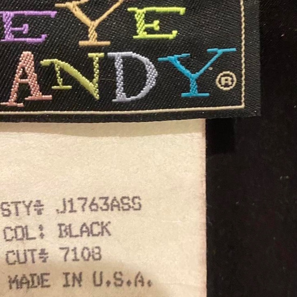 Vintage Eye Candy Black Dress - Picture 3 of 3